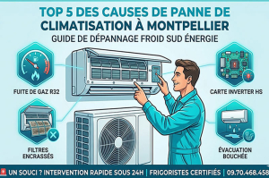 Top 5 des causes de panne de climatisation à Montpellier : le guide de l'expert local