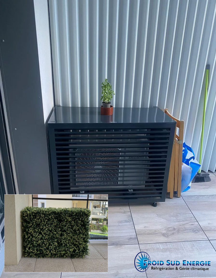 Cache climatisation design - Froid sud energie