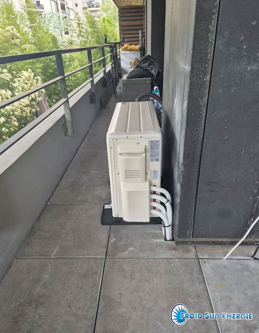 Installation climatisation Bisplit  Mitsubishi - Froid sud energie