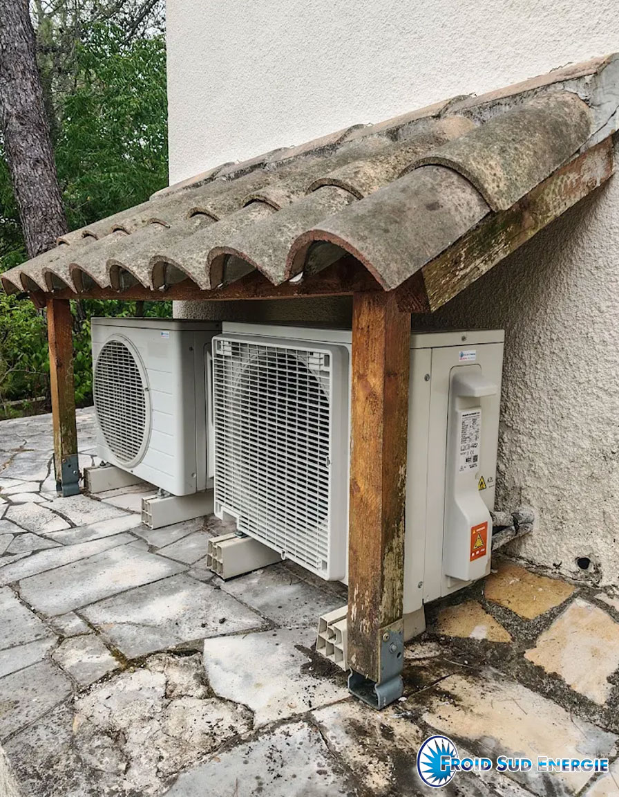 Depose repose d'une climatisation Daikin a Montferrier-sur-Lez par Froidsudenergie