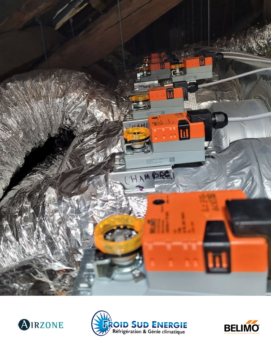 Installation d'une climatisation gainable a Montpellier  par Froid sud energie