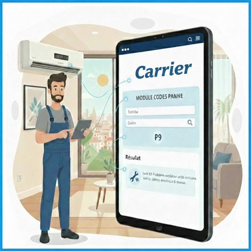 Codes panne climatisation et pompes a chaleur Carrier