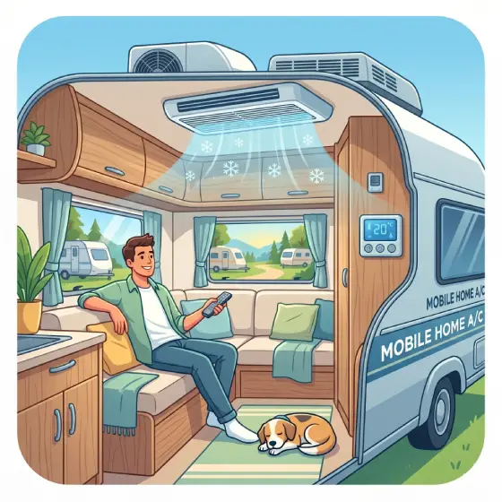 Climatisation de caravane et camping car