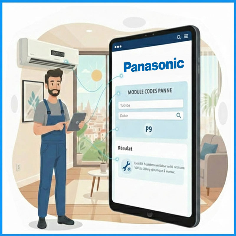 Codes panne climatisation et pompes a chaleur Panasonic