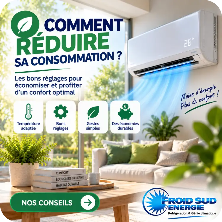 Comment reduire sa consommation avec une clim