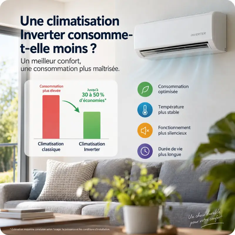 Consommation climatisation inverter