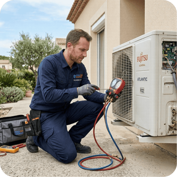 Depannage climatisation Atlantic fujitsu