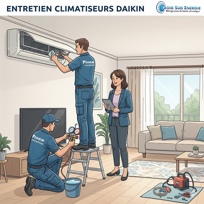 Entretien climatisation Daikin - Froid sud energie