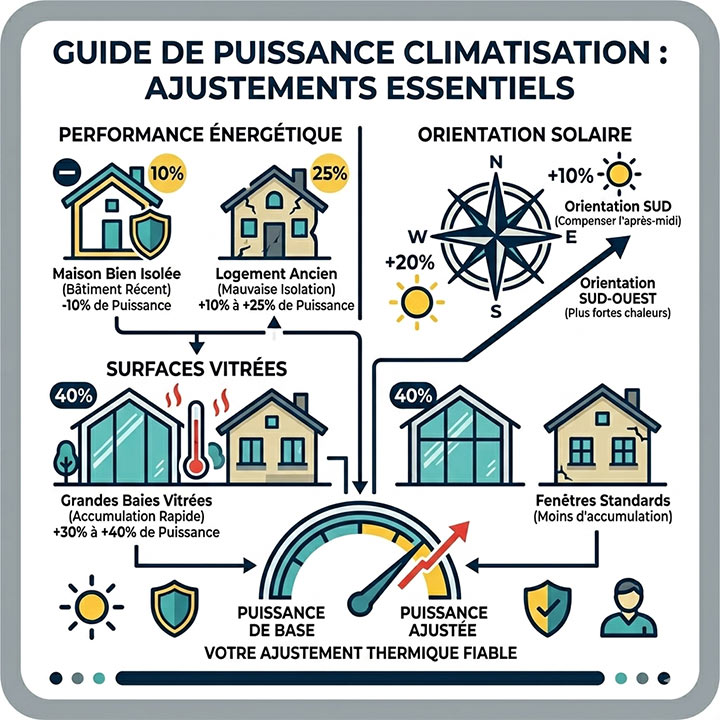 Guide de puissance pour les climatisations