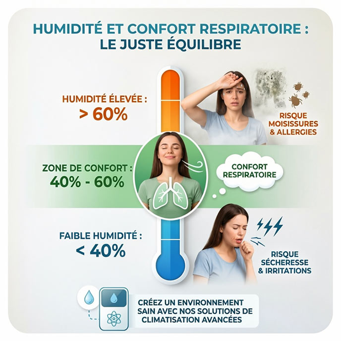 Humidité et comfort en climatisation