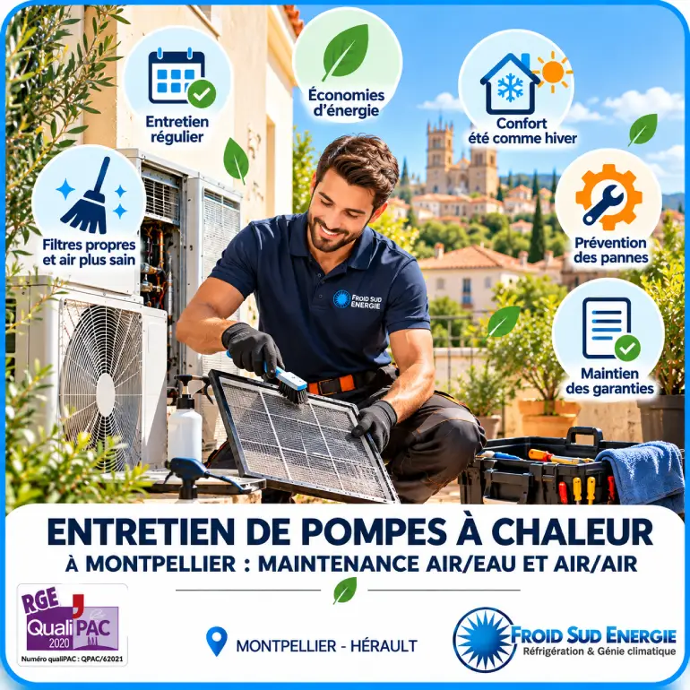 Maintenance de pompes à chaleur à Montpellier