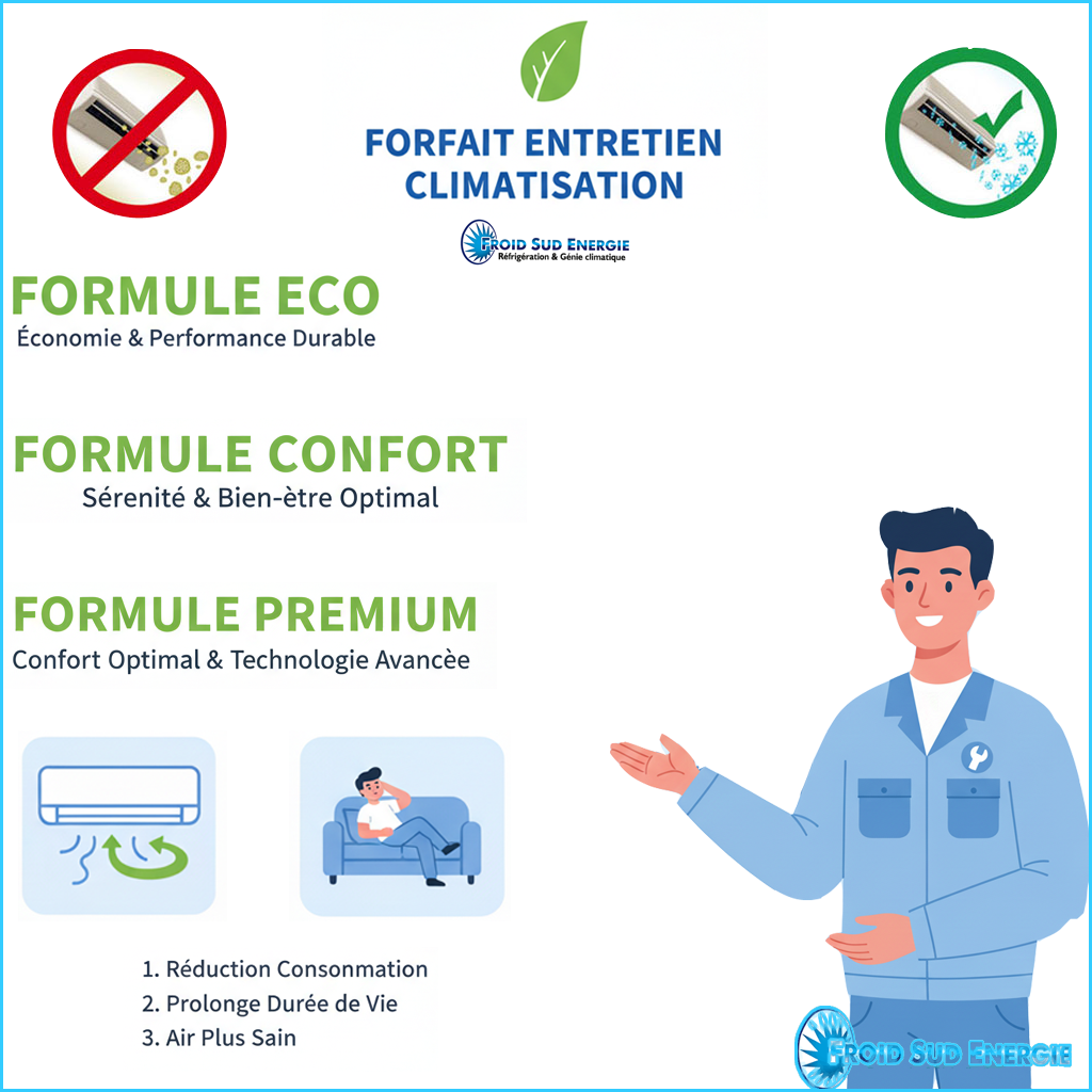 Nos formules entretien de climatisation