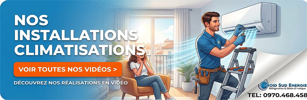 Installations de climatisations a Montpellier Froid sud energie