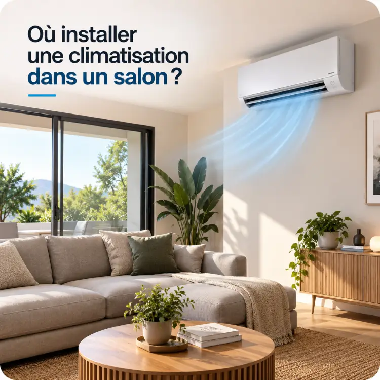 Emplacement d'une climatisation dans un salon