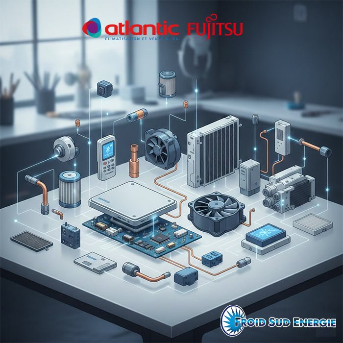 Pieces climatisation et pompes a chaleur Atlantic Fujitsu