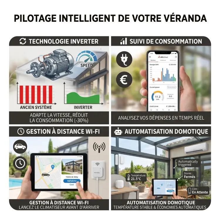 Pilotage intelligent et domotique de climatisation