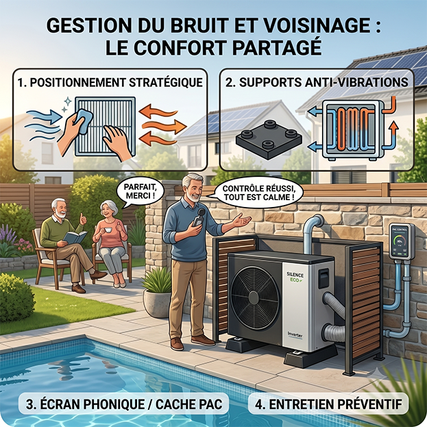 Pompes a chaleurs et bruits