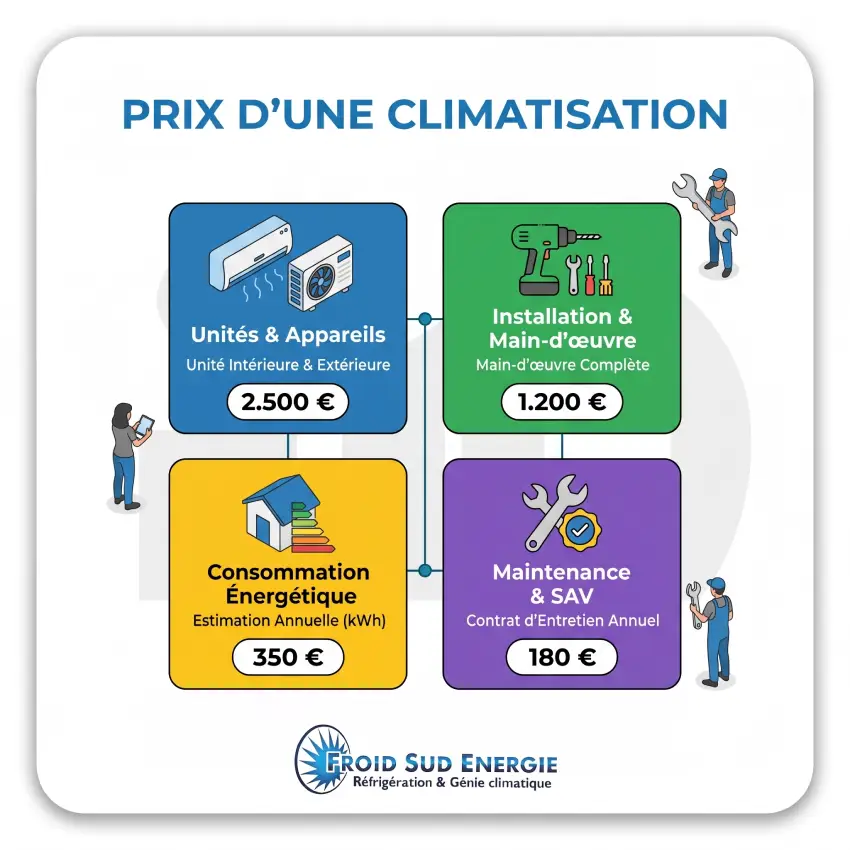 Installation de climatisation sur Montpellier et allentours