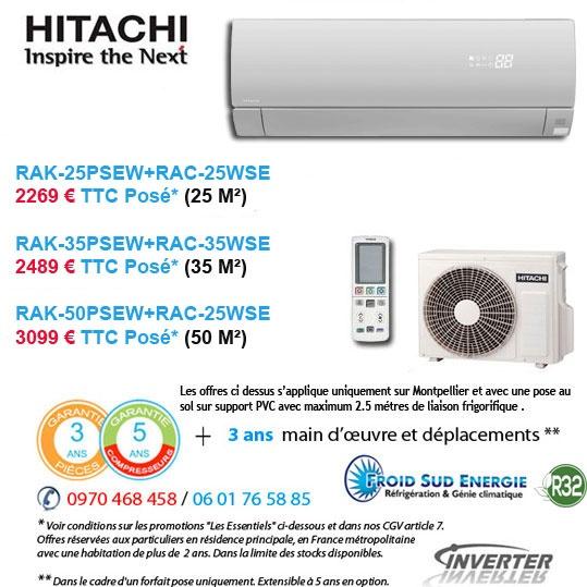 Climatiseurs console Hitachi Lorai Airplus