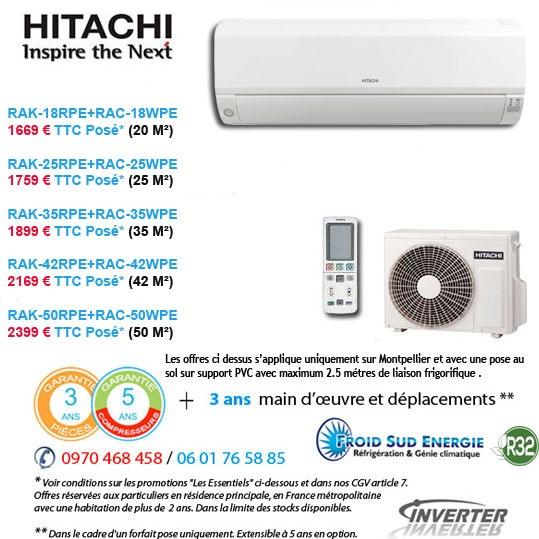 Climatiseurs console Hitachi Mokai