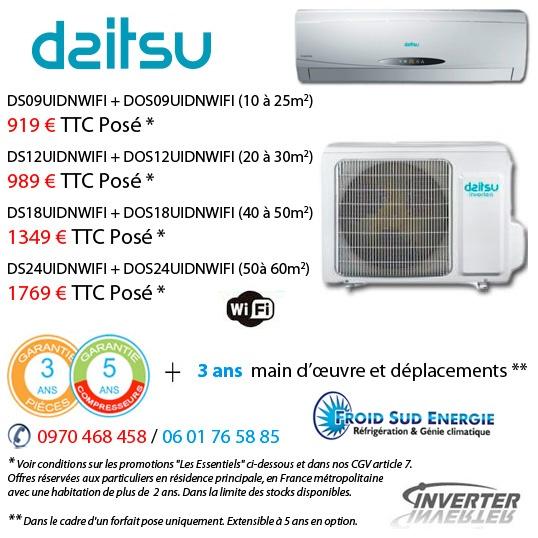 Daitsu DS promotion climatisation