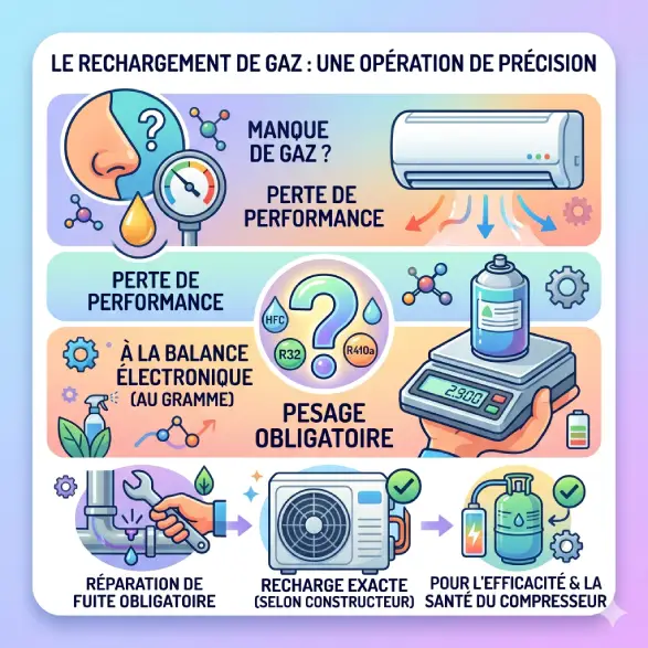 Recharge de gaz clim