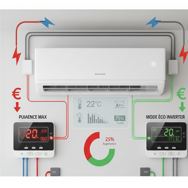 puissance clim inverter