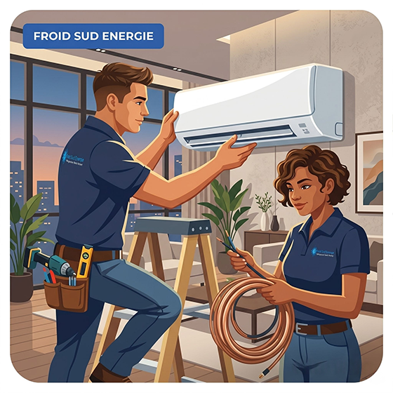 Installation de climatisation - Froid sud energie