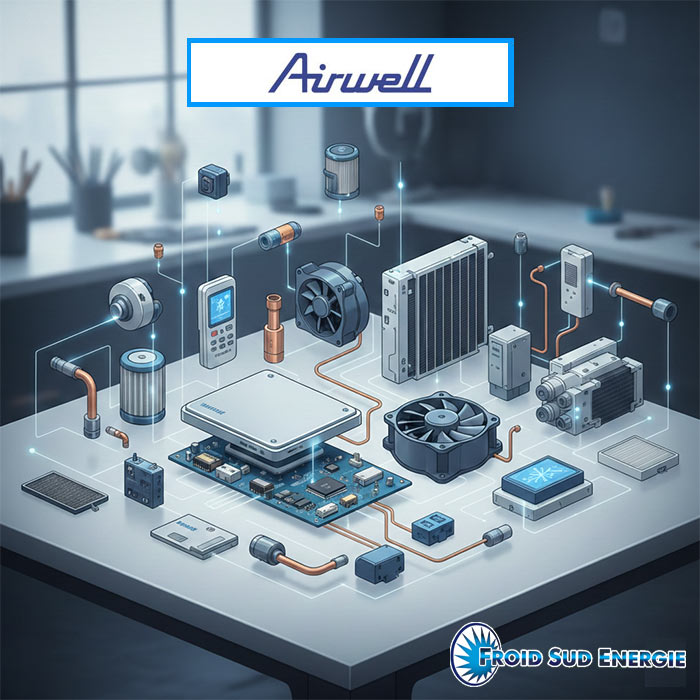 Pieces climatisation et pompes a chaleur Airwell