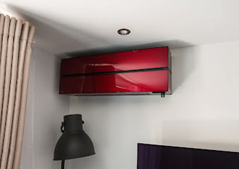 Pose d'un climatiseur design Mitsubishi a Montpellier