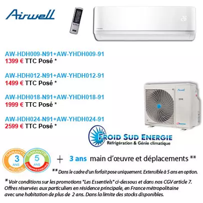 Climatisation Airwell HDH