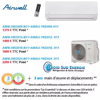 Climatisation Airwell HKD