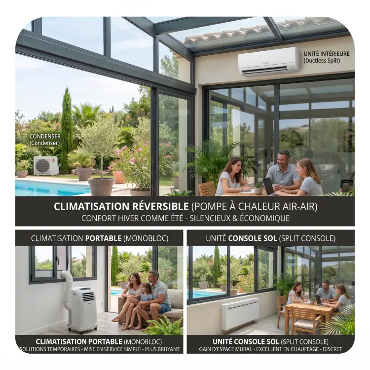 les differentes solutions de clim pour les veranda