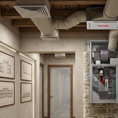 Entretien climatisation gainable Atlantic