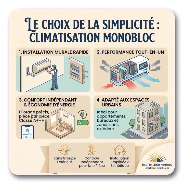 prix clim sans groupe exterieur